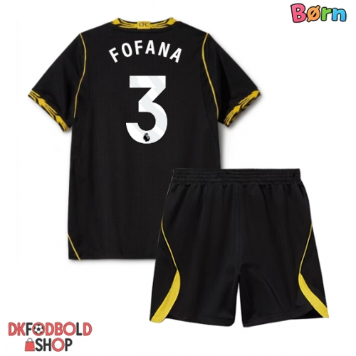 Chelsea Wesley Fofana #3 Udebanesæt Børn 2026-27 Kort ærmer (+ korte bukser)